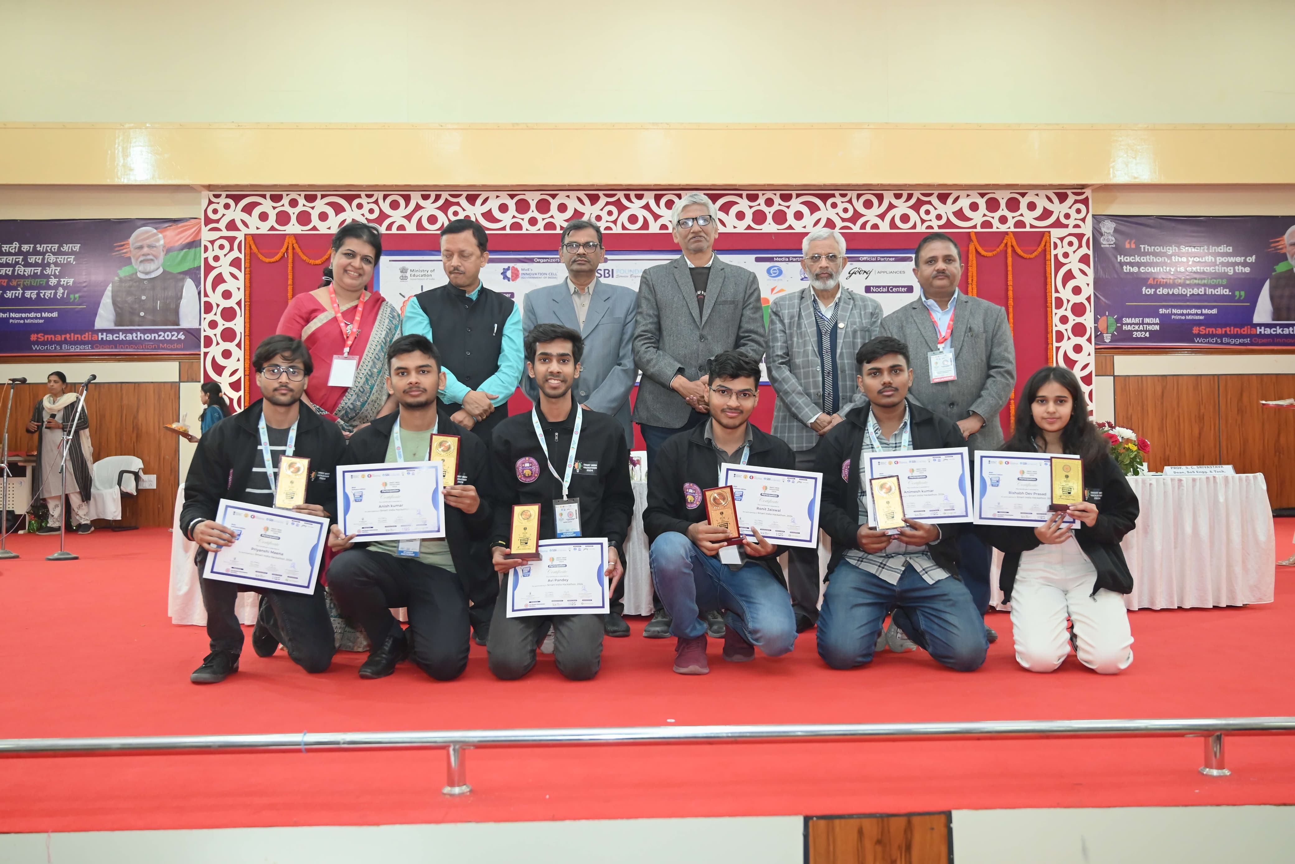 Smart India Hackathon finalist team